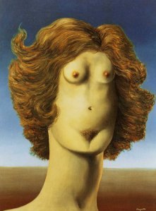 Magritte Le Viol (1934)